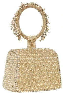 Lovetobag Joel Mini Trapezium Peerless Gold & Silver Clutch 9 Lovetobag Joel Mini Trapezium Peerless Gold & Silver Clutch -Inca Sales Store 25823ltb26 3