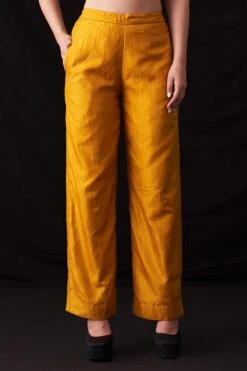 Amrich Resha Yellow Straight Leg Trousers -Inca Sales Store 25923aml18 3