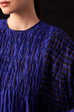 Amrich Blue Hand Embellished Textured Shirt -Inca Sales Store 25923aml36 3