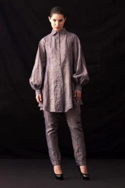 Amrich Nura Metallic Button Down Shirt