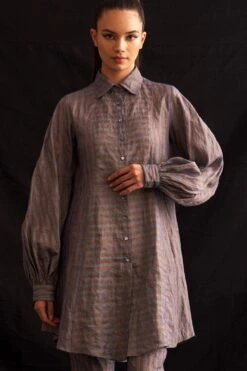 Amrich Nura Metallic Button Down Shirt -Inca Sales Store 25923aml69 4