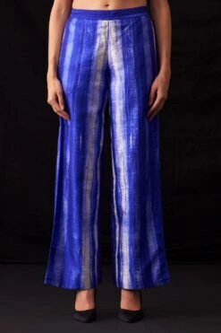 Amrich Becca Blue Handcrafted Shibori Patterned Pants -Inca Sales Store 25923aml81 3