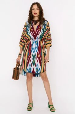 Rara Avis Uzbeki Ikat Short Dress