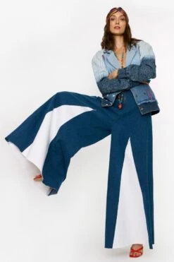 Rara Avis Washed Blue Quilted Denim Jacket -Inca Sales Store 25ra36 5