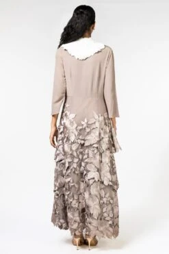 Aikeyah Nude Pink Embroidered Layered Dress -Inca Sales Store 2611aik6 4 1