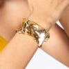Studio Metallurgy Thick Golden Cuff Bracelet -Inca Sales Store 2611edt17 1