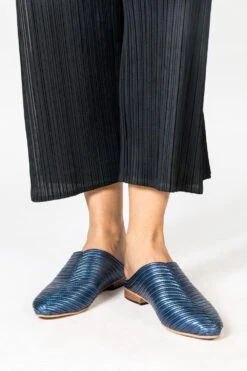 Inochhi Blue Leather Mules 5 Inochhi Blue Leather Mules -Inca Sales Store 2611ino1 2