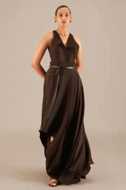 AMPM Naomi Cocoa Brown Leotard-skirt Set