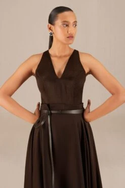 AMPM Naomi Cocoa Brown Leotard-skirt Set -Inca Sales Store 261223ampm10 4