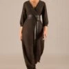 AMPM Alfa Mocha Brown Linen Jumpsuit -Inca Sales Store 261223ampm14 1
