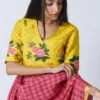 Nadiya Paar Rose Chintz Yellow Blouse -Inca Sales Store 2623np19 1