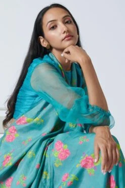 Nadiya Paar Turquoise Mist Blouse -Inca Sales Store 2623np20 3