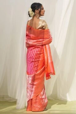 Five Point Five Nitara Pink Floral Sari 9 Five Point Five Nitara Pink Floral Sari -Inca Sales Store 26523fpf15 4