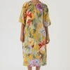 YAM Allora Yellow Floral Midi Dress
