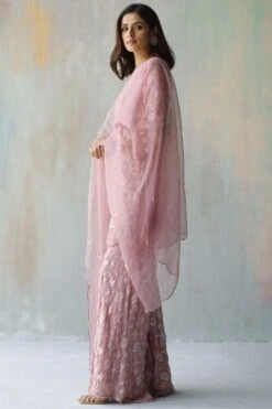 Begum Pret Pink Embroidered Sharara Set -Inca Sales Store 266bepm6 2