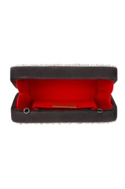 Nomada Silver Hand Embroidered Clutch 9 Nomada Silver Hand Embroidered Clutch -Inca Sales Store 266nom17 4