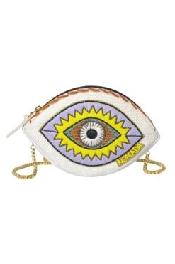 Nomada Yellow & White Talisman Evil Eye Belt Bag -Inca Sales Store 266nom8 4