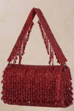 Lovetobag Red Opal Flapover Clutch -Inca Sales Store 268ltb14 3