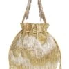 Lovetobag Gold & Silver Panache Potli Bag