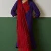 Medha Red Hand Embroidered Dupatta -Inca Sales Store 268med40 1