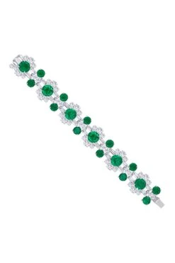 Diosa Paris Green & White Swarovski Zirconia Bracelet -Inca Sales Store 26923ds5 2