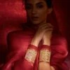 Tarun Tahiliani Accessories Fuchsia Handcrafted Kada