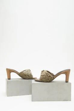 Doux Amour Matilda Vintage Gold Heels