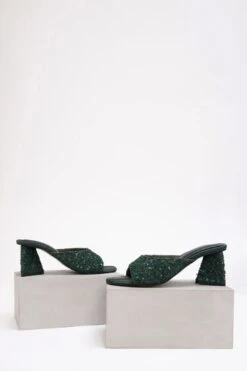 Doux Amour Valencia Nebula Emerald Heels