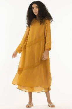 Three Mustard Double Layered Dress -Inca Sales Store 2710thr20 3