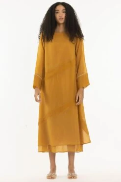 Three Mustard Double Layered Dress -Inca Sales Store 2710thr20 4