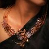 Suhani Pittie Cravat Of Stars Gemstone Gold Plated Necklace -Inca Sales Store 271123sp14 1