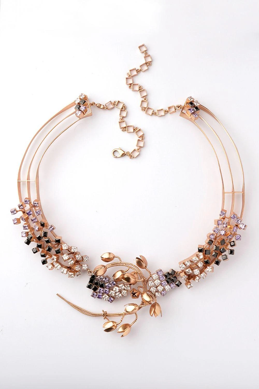 Suhani Pittie Cravat Of Stars Gemstone Gold Plated Necklace 4 Suhani Pittie Cravat Of Stars Gemstone Gold Plated Necklace - Image 2