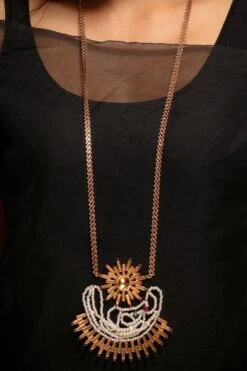 Suhani Pittie Solar Beam Long Pearl Necklace