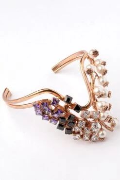 Suhani Pittie Iridescent Nebula Gold Plated Cuff Bracelet -Inca Sales Store 271123sp3 3