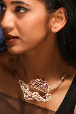 Suhani Pittie Midnight Moon Gemstone & Pearl Necklace