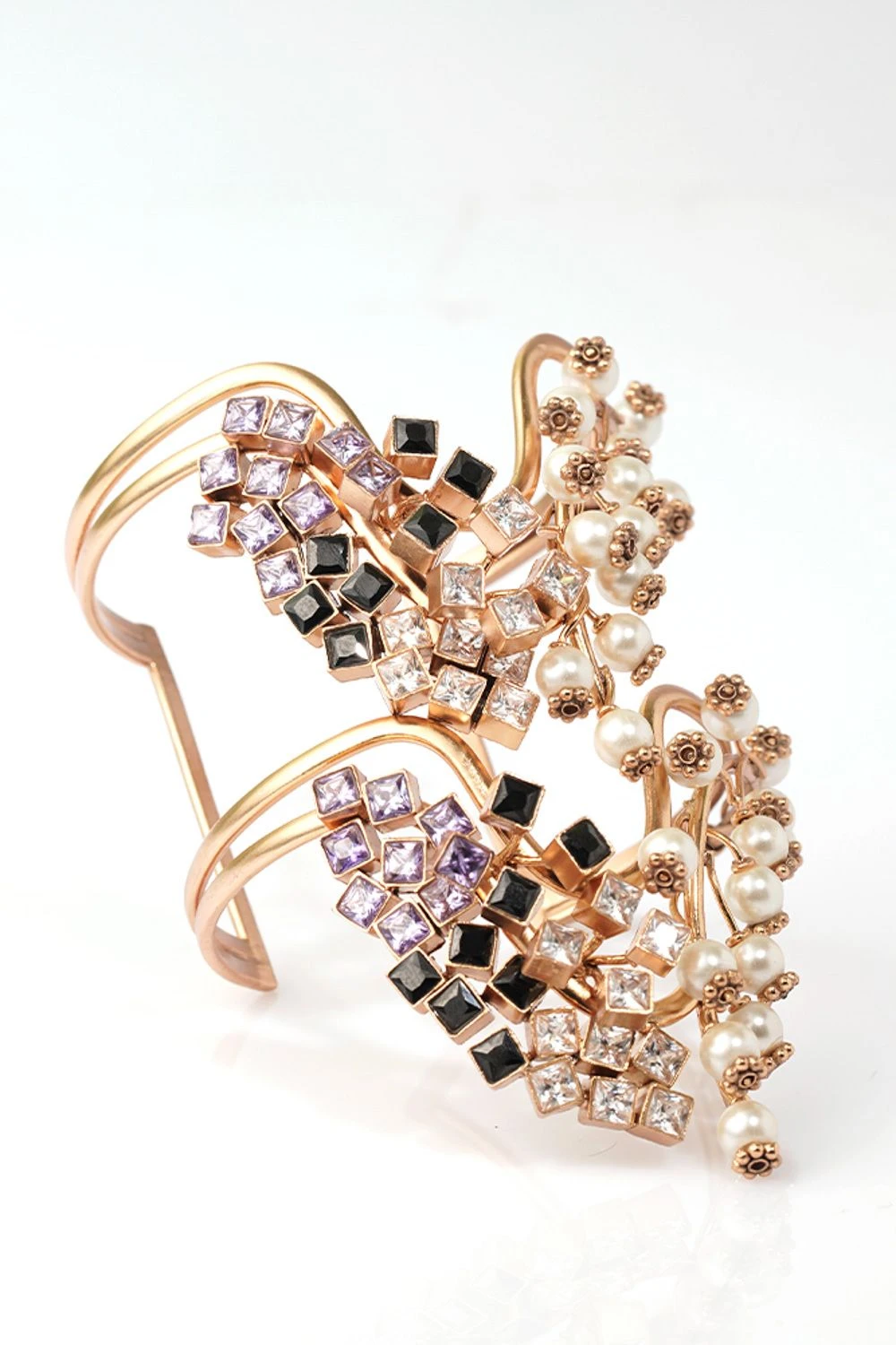 Suhani Pittie Pearlescent Frost Gold-plated Cuff 5 Suhani Pittie Pearlescent Frost Gold-plated Cuff - Image 3