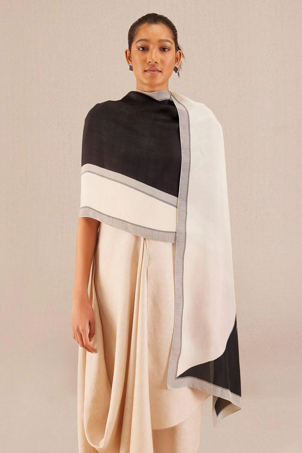 AMPM Amelia Chic Black Silk Scarf 3 AMPM Amelia Chic Black Silk Scarf