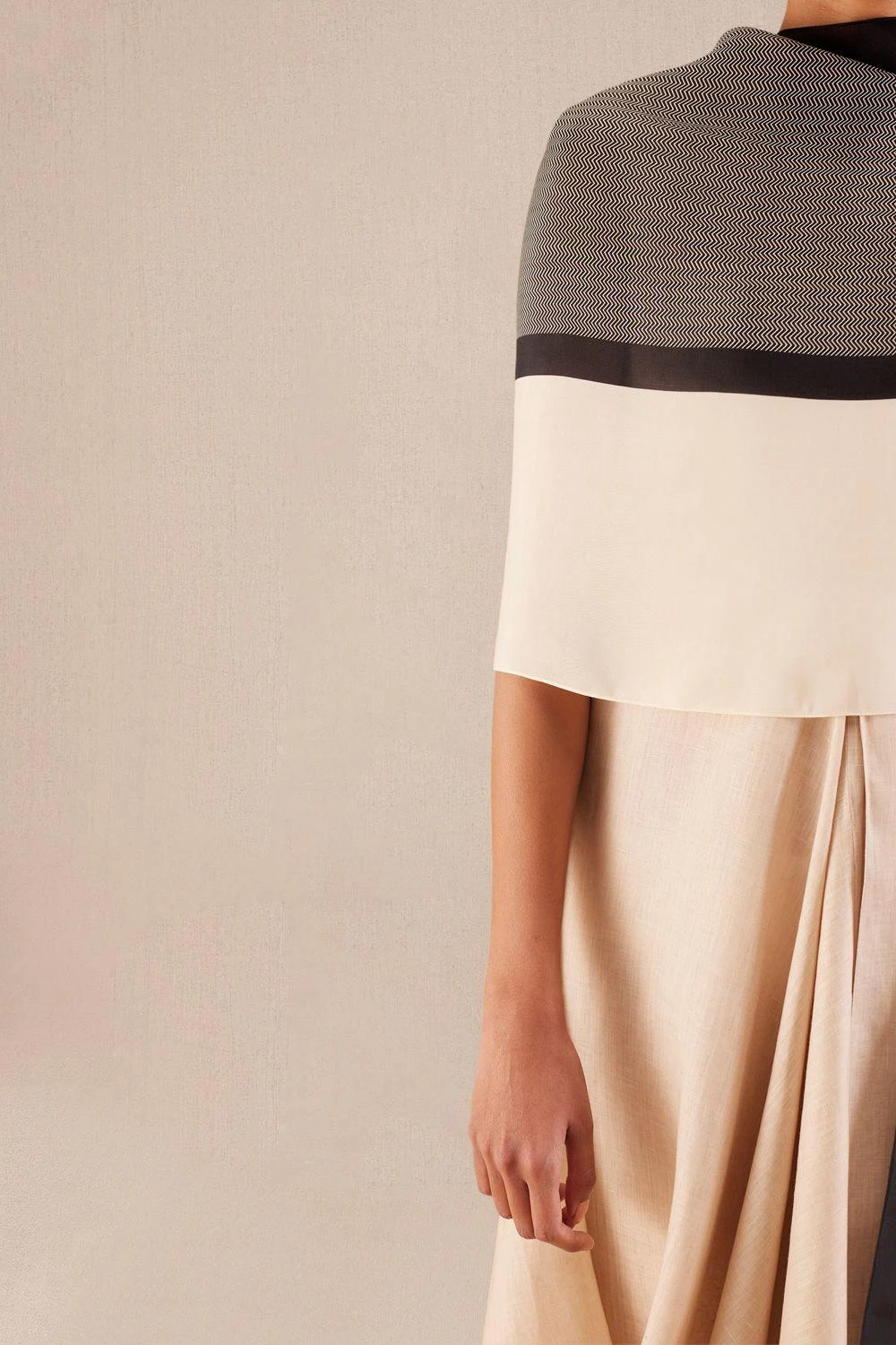 AMPM Mynah Elegant Black Silk Scarf 5 AMPM Mynah Elegant Black Silk Scarf - Image 3