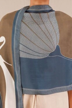 AMPM Ruh Modern Blue Silk Scarf 8 AMPM Ruh Modern Blue Silk Scarf -Inca Sales Store 271223am18 3