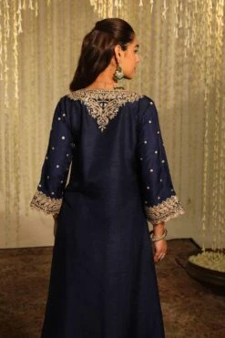 Sheetal Batra Mysha Mystical Blue Floral Embellished Kurta Set -Inca Sales Store 2712s23b16 4