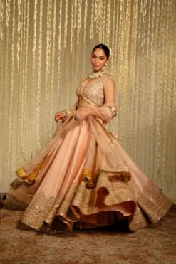 Sheetal Batra Aasiya Rose Pink Floral Embellished Lehenga Set -Inca Sales Store 2712s23b34 2