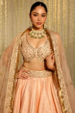 Sheetal Batra Aasiya Rose Pink Floral Embellished Lehenga Set -Inca Sales Store 2712s23b34 3