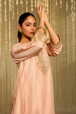Sheetal Batra Mehnaaz Romantic Pink Sequin Embellished Kurta Set -Inca Sales Store 2712s23b9 4