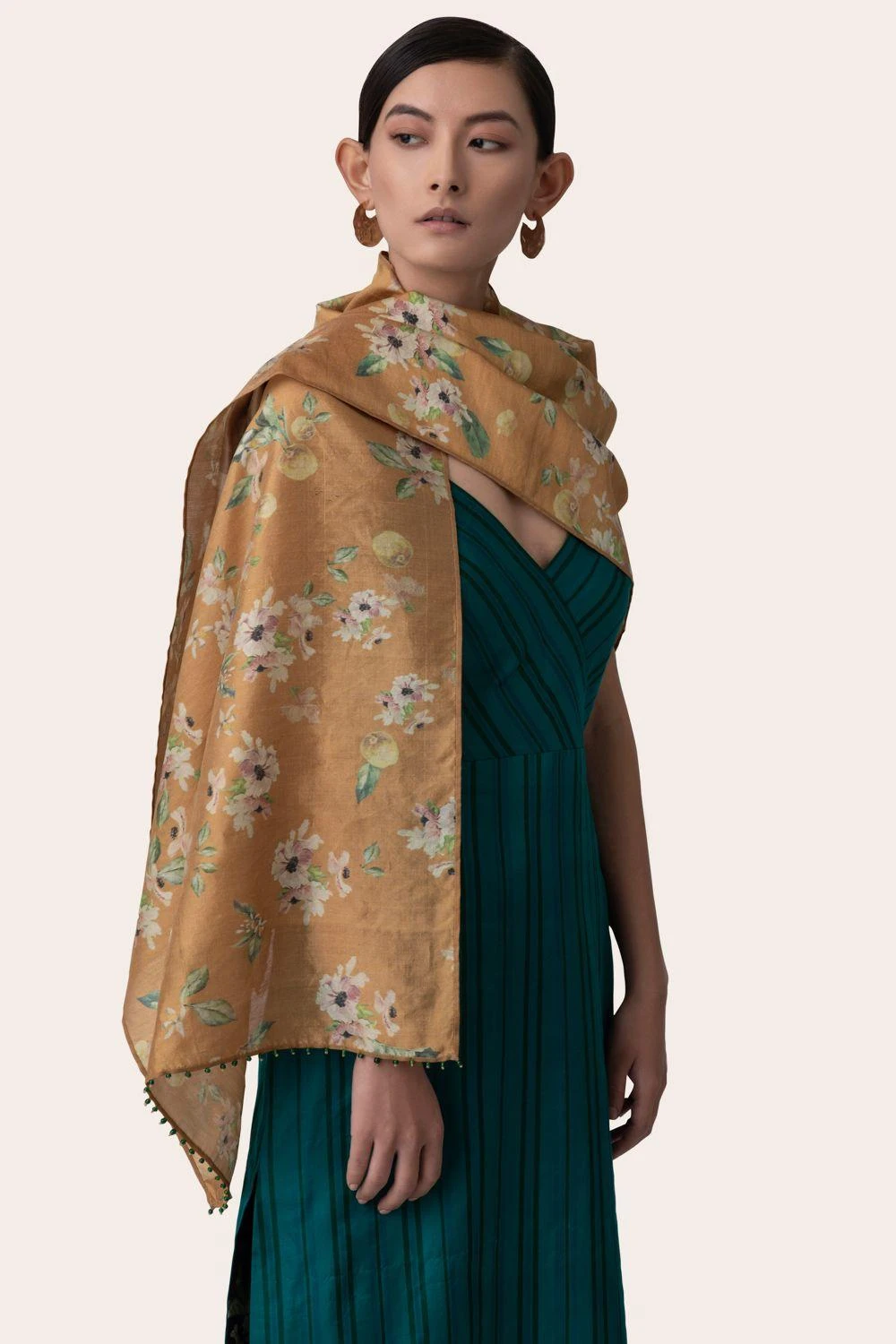 November Noon Citrus Heat Mustard Scarf 4 November Noon Citrus Heat Mustard Scarf - Image 2