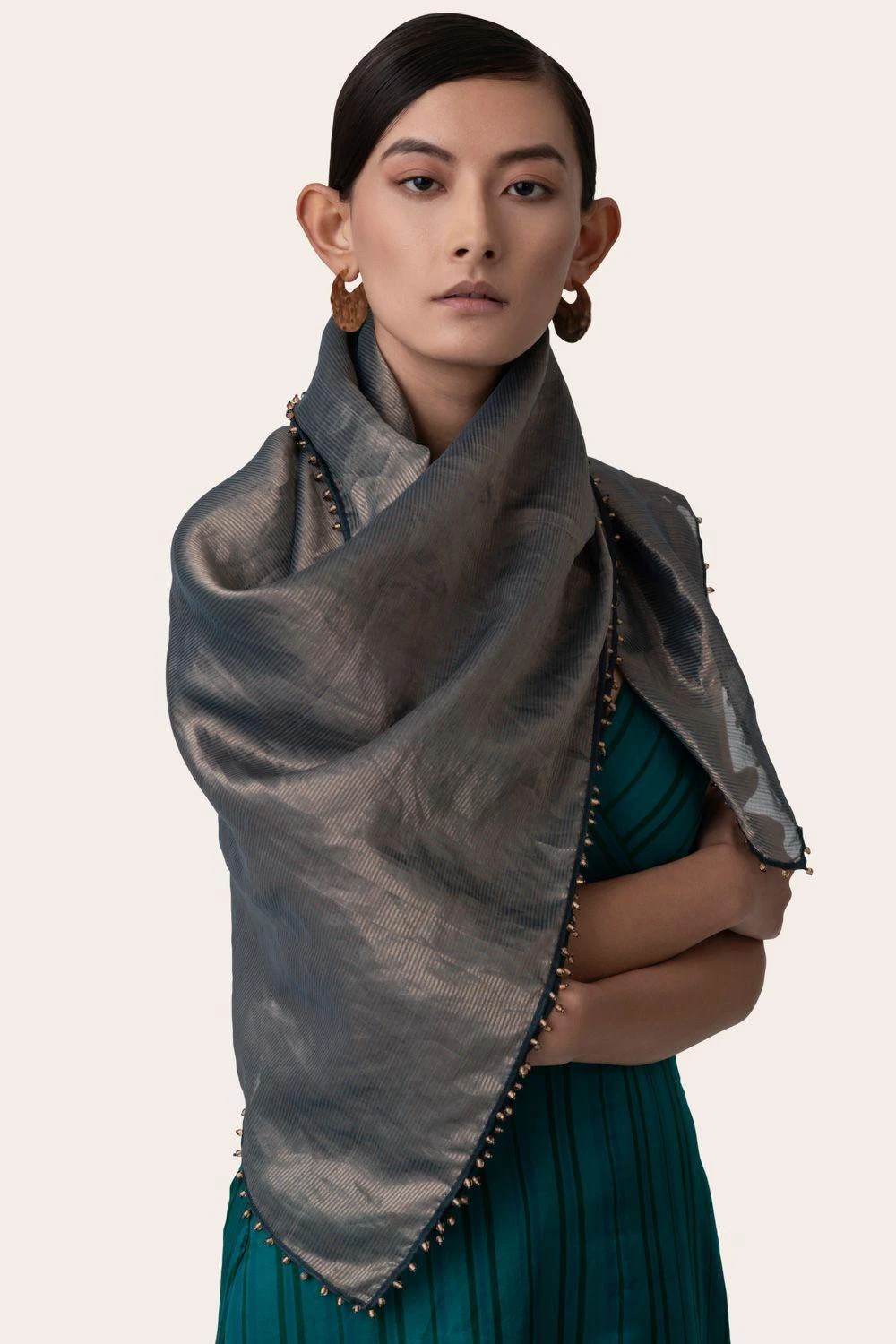 November Noon Jasmine Midnight Blue Scarf 3 November Noon Jasmine Midnight Blue Scarf