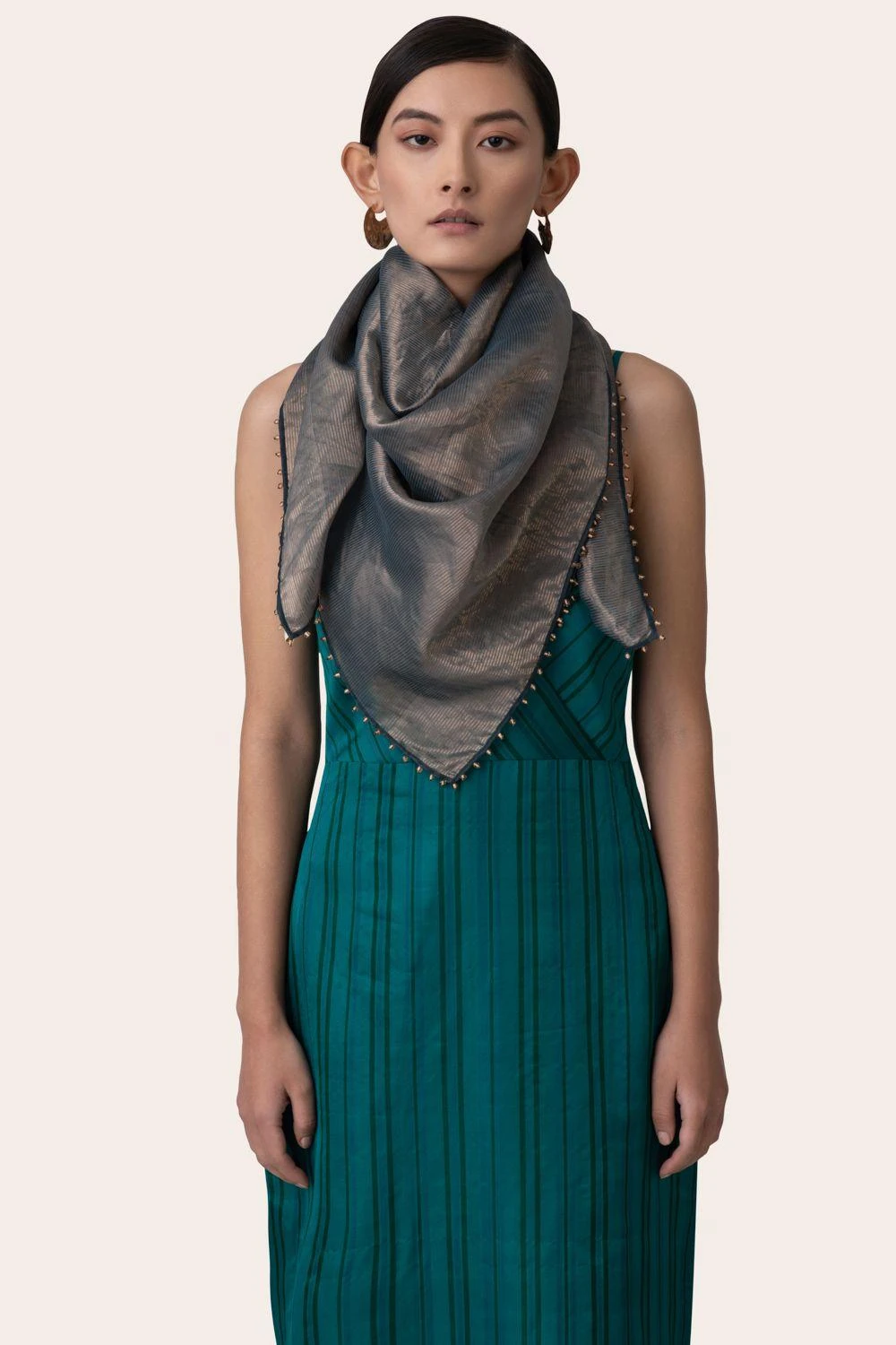 November Noon Jasmine Midnight Blue Scarf 4 November Noon Jasmine Midnight Blue Scarf - Image 2
