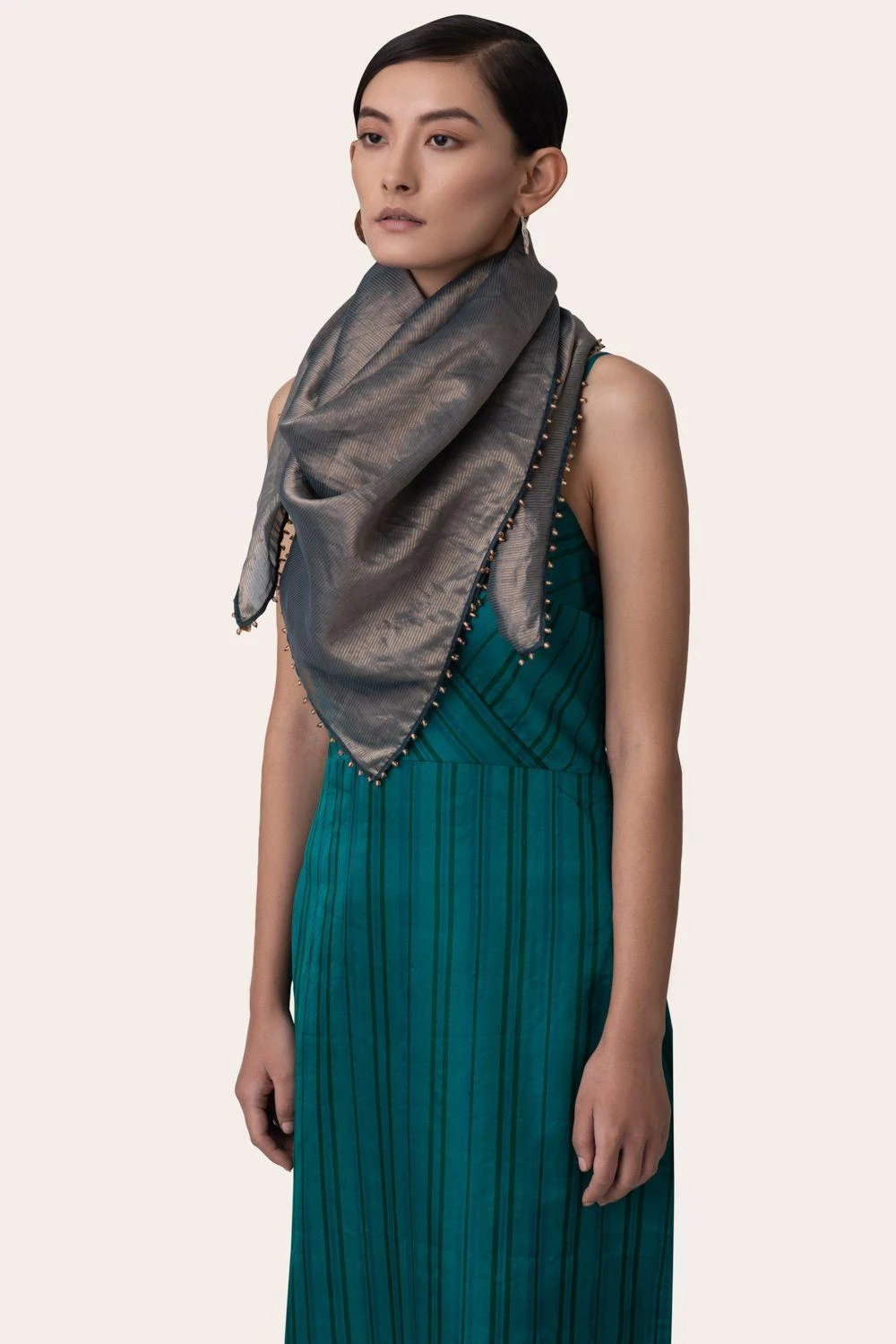 November Noon Jasmine Midnight Blue Scarf 5 November Noon Jasmine Midnight Blue Scarf - Image 3