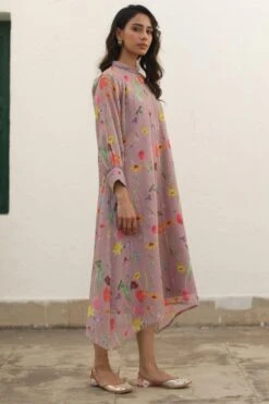 Begum Pret Nilofer Dusty Rose Floral Dress -Inca Sales Store 272bgp5 3