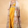 Anamika Khanna Yellow Thread Embellished Cape Set -Inca Sales Store 27323ank5 1