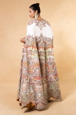 Anamika Khanna Yellow Thread Embellished Cape Set -Inca Sales Store 27323ank5 5